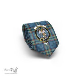 Scottish Ralston UK Tartan Tie with Family Crest Tartan Plaid NeckTie Scottish Plaid Tartan Plaid - ScotsTee - scotstee.com