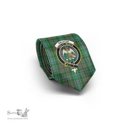 Scottish Ralston USA Tartan Tie with Family Crest Tartan Plaid NeckTie Scottish Plaid Tartan Plaid - ScotsTee - scotstee.com