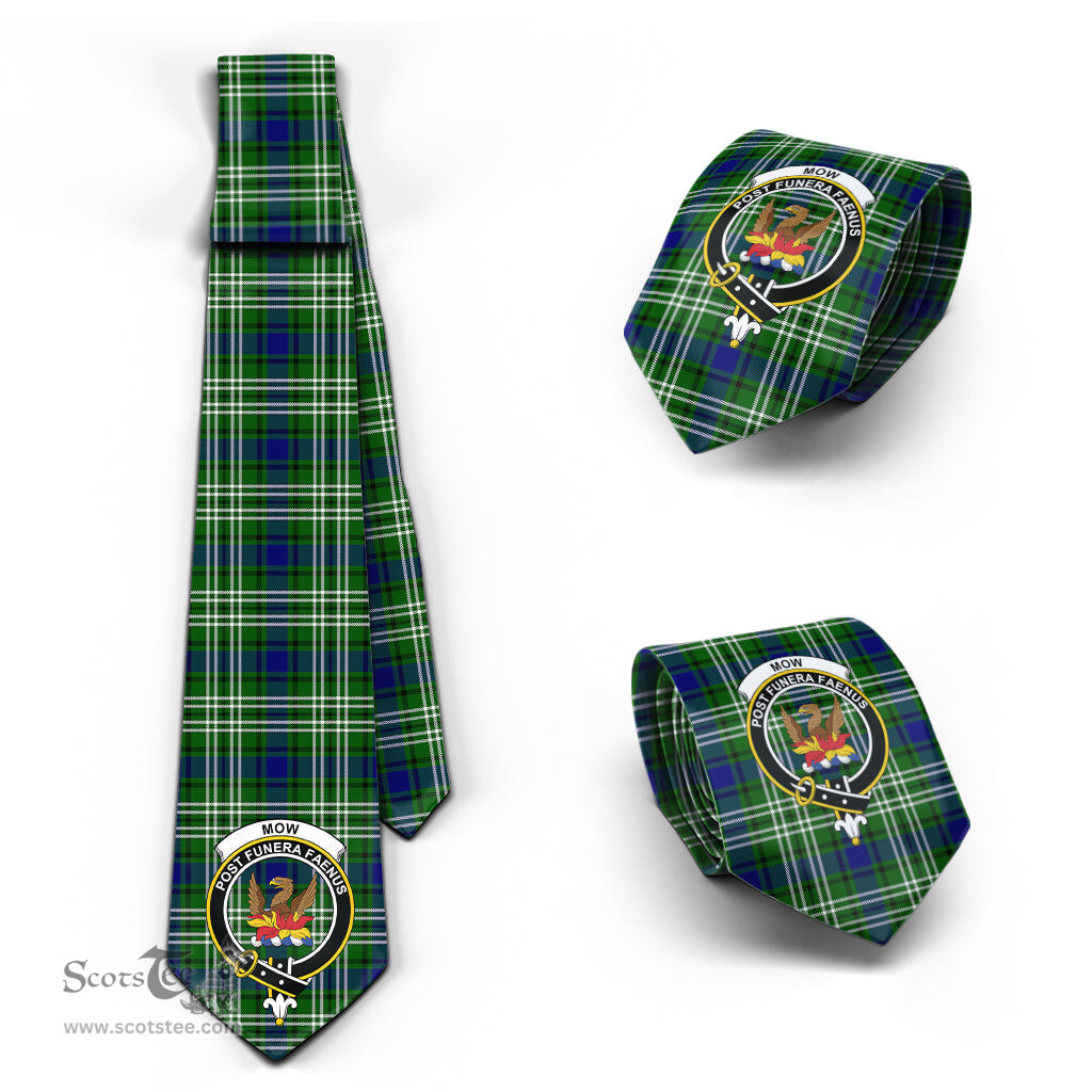 Scottish Mow Tartan Tie with Family Crest Tartan Plaid NeckTie Scottish Plaid Tartan Plaid - ScotsTee - scotstee.com