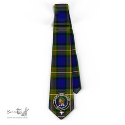 Scottish Moore Tartan Tie with Family Crest Tartan Plaid NeckTie Scottish Plaid Tartan Plaid - ScotsTee - scotstee.com