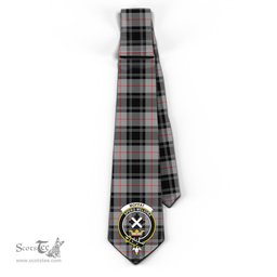 Scottish Moffat Modern Tartan Tie with Family Crest Tartan Plaid NeckTie Scottish Plaid Tartan Plaid - ScotsTee - scotstee.com