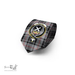 Scottish Moffat Modern Tartan Tie with Family Crest Tartan Plaid NeckTie Scottish Plaid Tartan Plaid - ScotsTee - scotstee.com
