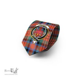 Scottish MacDuff Ancient Tartan Tie with Family Crest Tartan Plaid NeckTie Scottish Plaid Tartan Plaid - ScotsTee - scotstee.com
