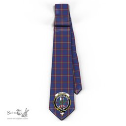 Scottish MacLaine of Lochbuie Tartan Tie with Family Crest Tartan Plaid NeckTie Scottish Plaid Tartan Plaid - ScotsTee - scotstee.com