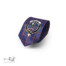 Scottish MacLaine of Lochbuie Tartan Tie with Family Crest Tartan Plaid NeckTie Scottish Plaid Tartan Plaid - ScotsTee - scotstee.com