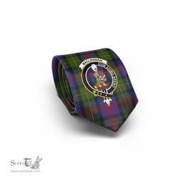 Scottish MacLennan Tartan Tie with Family Crest Tartan Plaid NeckTie Scottish Plaid Tartan Plaid - ScotsTee - scotstee.com