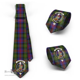 Scottish MacLennan Tartan Tie with Family Crest Tartan Plaid NeckTie Scottish Plaid Tartan Plaid - ScotsTee - scotstee.com