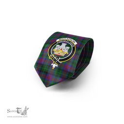 Scottish MacLachlan Hunting Tartan Tie with Family Crest Tartan Plaid NeckTie Scottish Plaid Tartan Plaid - ScotsTee - scotstee.com