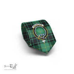 Scottish MacArthur Ancient Tartan Tie with Family Crest Tartan Plaid NeckTie Scottish Plaid Tartan Plaid - ScotsTee - scotstee.com