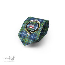 Scottish MacNeil of Barra Ancient Tartan Tie with Family Crest Tartan Plaid NeckTie Scottish Plaid Tartan Plaid - ScotsTee - scotstee.com