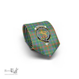 Scottish MacKintosh Hunting Ancient Tartan Tie with Family Crest Tartan Plaid NeckTie Scottish Plaid Tartan Plaid - ScotsTee - scotstee.com