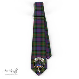 Scottish MacDonell of Glengarry Tartan Tie with Family Crest Tartan Plaid NeckTie Scottish Plaid Tartan Plaid - ScotsTee - scotstee.com