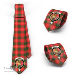 Scottish MacFie Modern Tartan Tie with Family Crest Tartan Plaid NeckTie Scottish Plaid Tartan Plaid - ScotsTee - scotstee.com