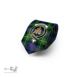 Scottish MacKenzie Modern Tartan Tie with Family Crest Tartan Plaid NeckTie Scottish Plaid Tartan Plaid - ScotsTee - scotstee.com