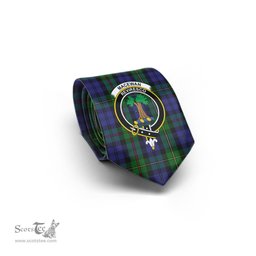 Scottish MacEwan Tartan Tie with Family Crest Tartan Plaid NeckTie Scottish Plaid Tartan Plaid - ScotsTee - scotstee.com