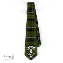 Scottish MacLean Hunting Tartan Tie with Family Crest Tartan Plaid NeckTie Scottish Plaid Tartan Plaid - ScotsTee - scotstee.com