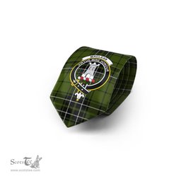 Scottish MacLean Hunting Tartan Tie with Family Crest Tartan Plaid NeckTie Scottish Plaid Tartan Plaid - ScotsTee - scotstee.com