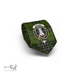 Scottish MacLean Hunting Tartan Tie with Family Crest Tartan Plaid NeckTie Scottish Plaid Tartan Plaid - ScotsTee - scotstee.com