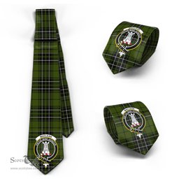 Scottish MacLean Hunting Tartan Tie with Family Crest Tartan Plaid NeckTie Scottish Plaid Tartan Plaid - ScotsTee - scotstee.com
