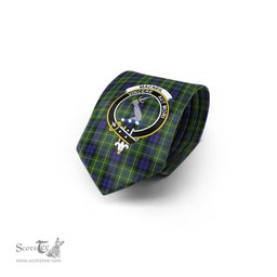 Scottish MacNeil of Colonsay Tartan Tie with Family Crest Tartan Plaid NeckTie Scottish Plaid Tartan Plaid - ScotsTee - scotstee.com