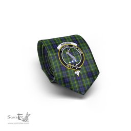 Scottish MacNeil of Colonsay Tartan Tie with Family Crest Tartan Plaid NeckTie Scottish Plaid Tartan Plaid - ScotsTee - scotstee.com