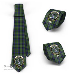 Scottish MacNeil of Colonsay Tartan Tie with Family Crest Tartan Plaid NeckTie Scottish Plaid Tartan Plaid - ScotsTee - scotstee.com