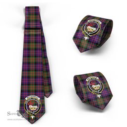 Scottish MacDonald Modern Tartan Tie with Family Crest Tartan Plaid NeckTie Scottish Plaid Tartan Plaid - ScotsTee - scotstee.com
