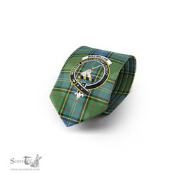 Scottish MacMillan Hunting Ancient Tartan Tie with Family Crest Tartan Plaid NeckTie Scottish Plaid Tartan Plaid - ScotsTee - scotstee.com