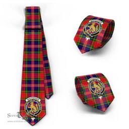 Scottish MacPherson Modern Tartan Tie with Family Crest Tartan Plaid NeckTie Scottish Plaid Tartan Plaid - ScotsTee - scotstee.com