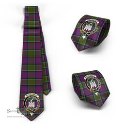 Scottish MacDonald of Clan Ranald Modern Tartan Tie with Family Crest Tartan Plaid NeckTie Scottish Plaid Tartan Plaid - ScotsTee - scotstee.com
