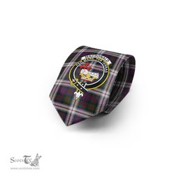 Scottish MacDonald Dress Tartan Tie with Family Crest Tartan Plaid NeckTie Scottish Plaid Tartan Plaid - ScotsTee - scotstee.com