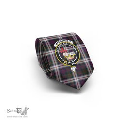 Scottish MacDonald Dress Tartan Tie with Family Crest Tartan Plaid NeckTie Scottish Plaid Tartan Plaid - ScotsTee - scotstee.com