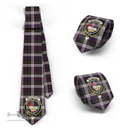 Scottish MacDonald Dress Tartan Tie with Family Crest Tartan Plaid NeckTie Scottish Plaid Tartan Plaid - ScotsTee - scotstee.com