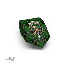 Scottish MacAlpin Modern Tartan Tie with Family Crest Tartan Plaid NeckTie Scottish Plaid Tartan Plaid - ScotsTee - scotstee.com