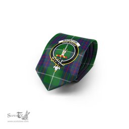 Scottish MacIntyre Hunting Tartan Tie with Family Crest Tartan Plaid NeckTie Scottish Plaid Tartan Plaid - ScotsTee - scotstee.com