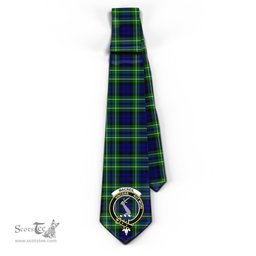 Scottish MacNeil of Colonsay Modern Tartan Tie with Family Crest Tartan Plaid NeckTie Scottish Plaid Tartan Plaid - ScotsTee - scotstee.com