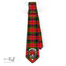 Scottish MacNaughton Modern Tartan Tie with Family Crest Tartan Plaid NeckTie Scottish Plaid Tartan Plaid - ScotsTee - scotstee.com