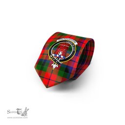 Scottish MacNaughton Modern Tartan Tie with Family Crest Tartan Plaid NeckTie Scottish Plaid Tartan Plaid - ScotsTee - scotstee.com