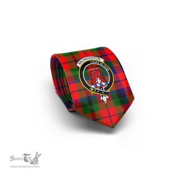 Scottish MacNaughton Modern Tartan Tie with Family Crest Tartan Plaid NeckTie Scottish Plaid Tartan Plaid - ScotsTee - scotstee.com