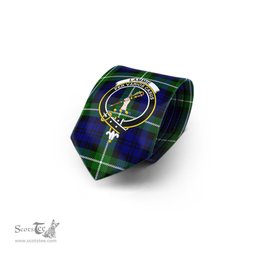Scottish Lammie Tartan Tie with Family Crest Tartan Plaid NeckTie Scottish Plaid Tartan Plaid - ScotsTee - scotstee.com