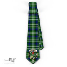 Scottish Learmonth Tartan Tie with Family Crest Tartan Plaid NeckTie Scottish Plaid Tartan Plaid - ScotsTee - scotstee.com