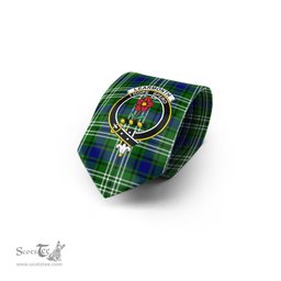 Scottish Learmonth Tartan Tie with Family Crest Tartan Plaid NeckTie Scottish Plaid Tartan Plaid - ScotsTee - scotstee.com