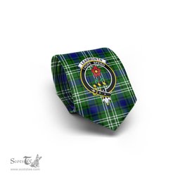 Scottish Learmonth Tartan Tie with Family Crest Tartan Plaid NeckTie Scottish Plaid Tartan Plaid - ScotsTee - scotstee.com