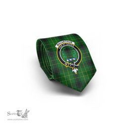 Scottish MacArthur Highland Tartan Tie with Family Crest Tartan Plaid NeckTie Scottish Plaid Tartan Plaid - ScotsTee - scotstee.com