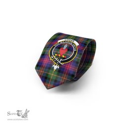 Scottish Logan Modern Tartan Tie with Family Crest Tartan Plaid NeckTie Scottish Plaid Tartan Plaid - ScotsTee - scotstee.com