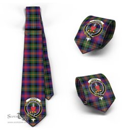 Scottish Logan Modern Tartan Tie with Family Crest Tartan Plaid NeckTie Scottish Plaid Tartan Plaid - ScotsTee - scotstee.com