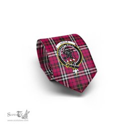Scottish Little Tartan Tie with Family Crest Tartan Plaid NeckTie Scottish Plaid Tartan Plaid - ScotsTee - scotstee.com