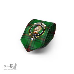Scottish Kirkaldy Tartan Tie with Family Crest Tartan Plaid NeckTie Scottish Plaid Tartan Plaid - ScotsTee - scotstee.com