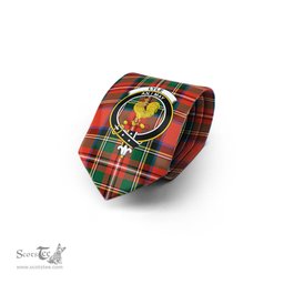 Scottish Lyle Tartan Tie with Family Crest Tartan Plaid NeckTie Scottish Plaid Tartan Plaid - ScotsTee - scotstee.com