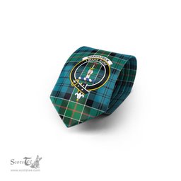 Scottish Kirkpatrick Tartan Tie with Family Crest Tartan Plaid NeckTie Scottish Plaid Tartan Plaid - ScotsTee - scotstee.com